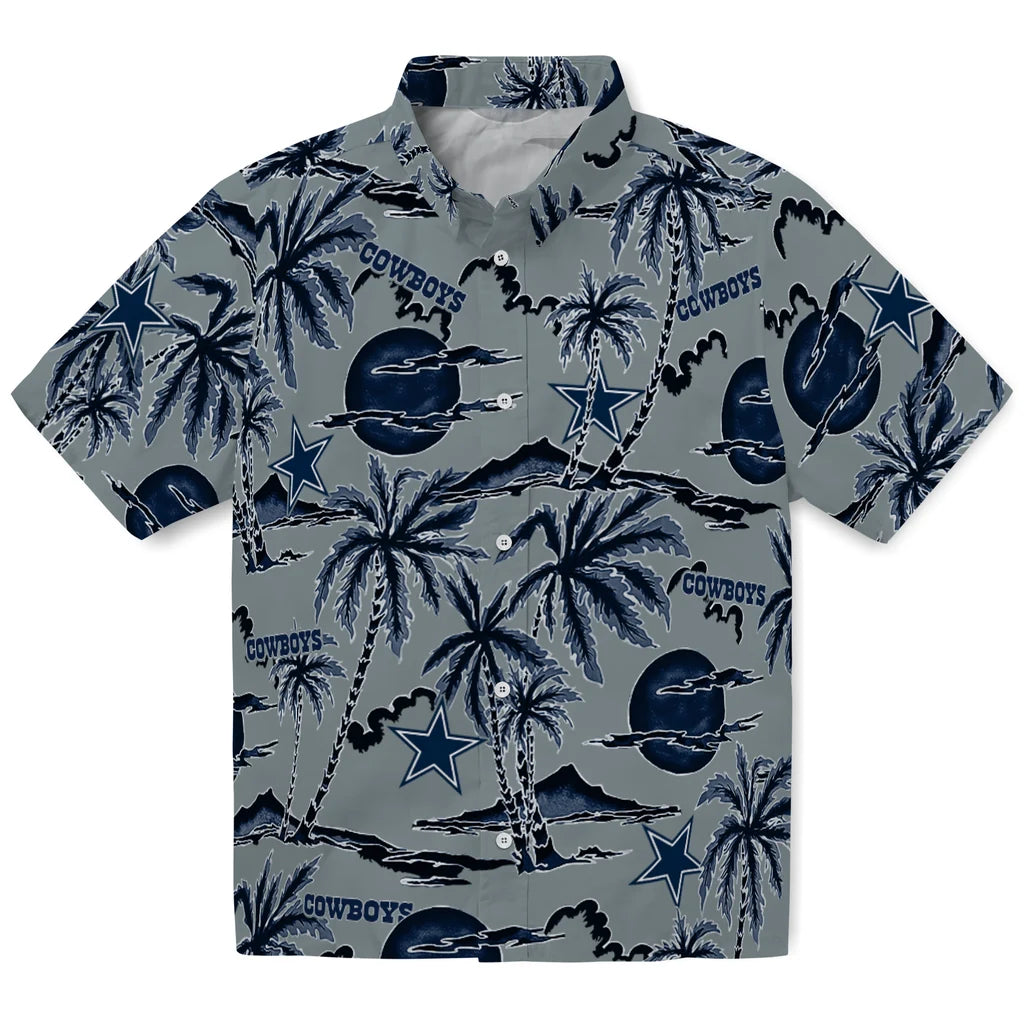 Dallas Cowboys Hawaiian Shirt - Palm Sunset | Moonbestprint