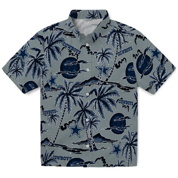 Dallas Cowboys Hawaiian Shirt - Palm Sunset | Moonbestprint