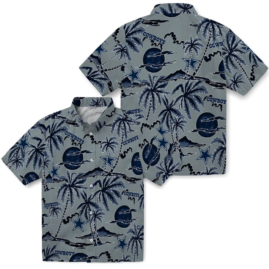 Dallas Cowboys Hawaiian Shirt - Palm Sunset | Moonbestprint