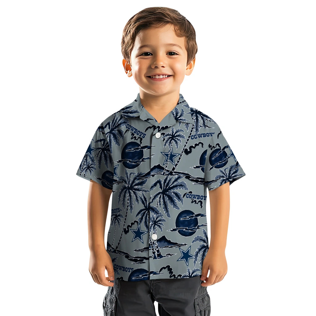 Dallas Cowboys Hawaiian Shirt - Palm Sunset | Moonbestprint