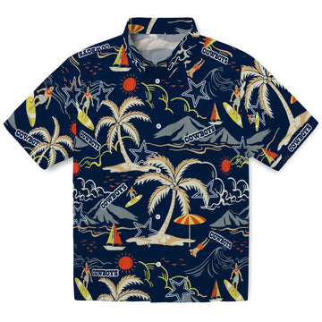 Dallas Cowboys Hawaiian Shirt - Palm Tree Island | Moonbestprint