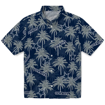 Dallas Cowboys Hawaiian Shirt - Palm Tree Motif | Moonbestprint