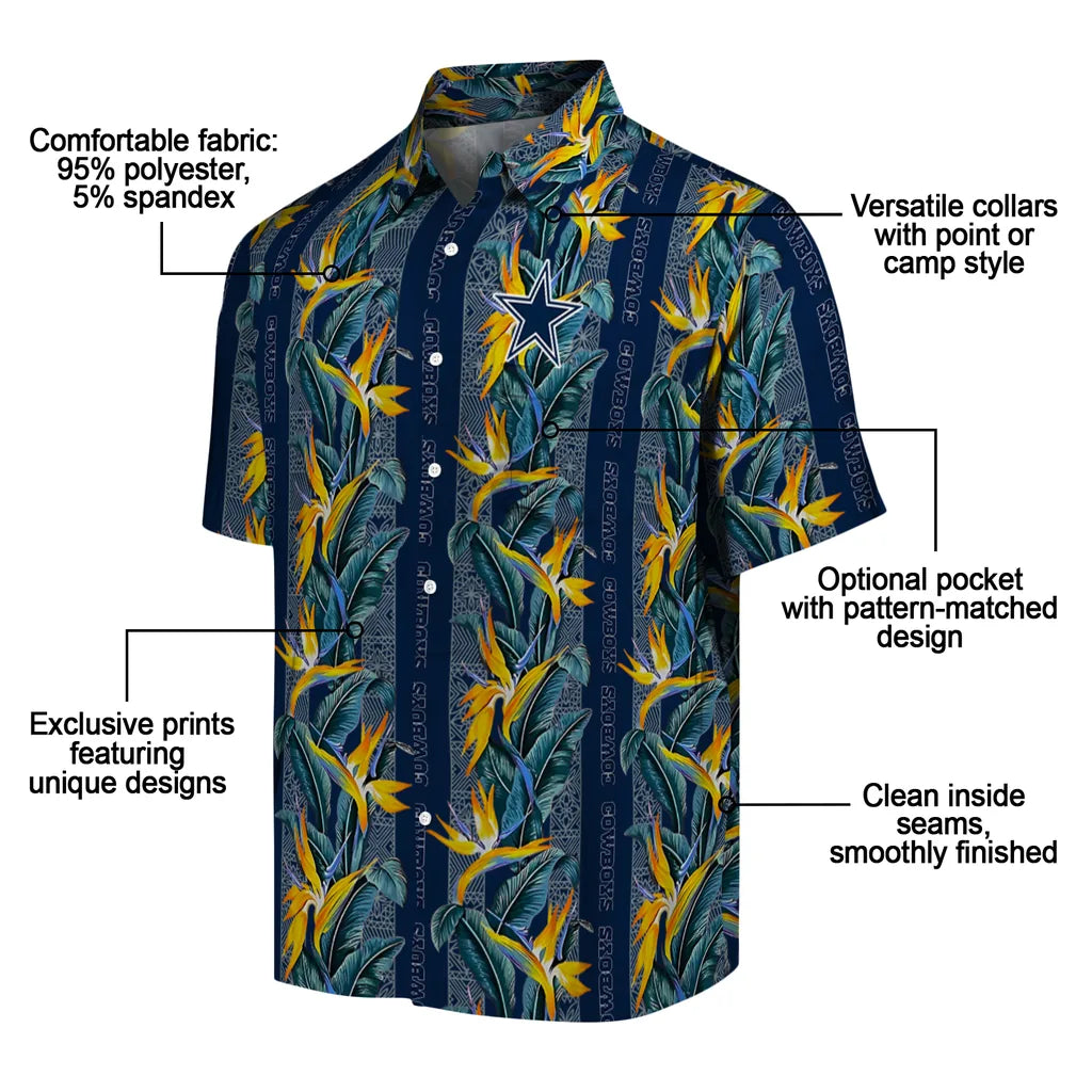 Dallas Cowboys Hawaiian Shirt - Paradise Vines | Moonbestprint