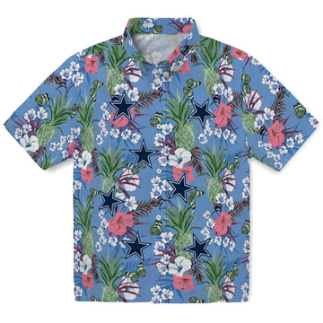 Dallas Cowboys Hawaiian Shirt - Pineapple Bouquet | Moonbestprint