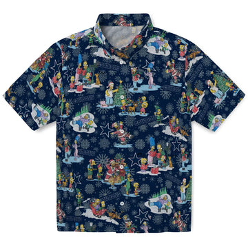 Dallas Cowboys Hawaiian Shirt - Simpsons Christmas | Moonbestprint