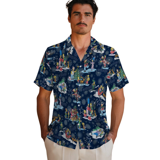 Dallas Cowboys Hawaiian Shirt - Simpsons Christmas | Moonbestprint