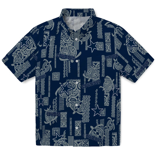Dallas Cowboys Hawaiian Shirt - Turtle Lines | Moonbestprint