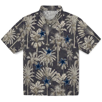 Dallas Cowboys Hawaiian Shirt - Vintage Palm Tree | Moonbestprint