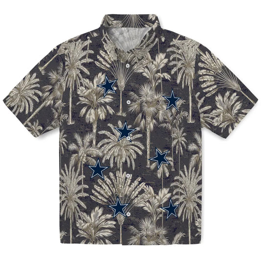 Dallas Cowboys Hawaiian Shirt - Vintage Palm Tree | Moonbestprint