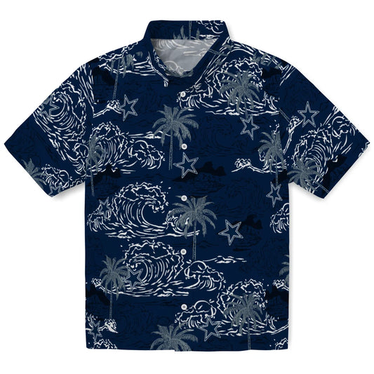 Dallas Cowboys Hawaiian Shirt - Wave Palm | Moonbestprint