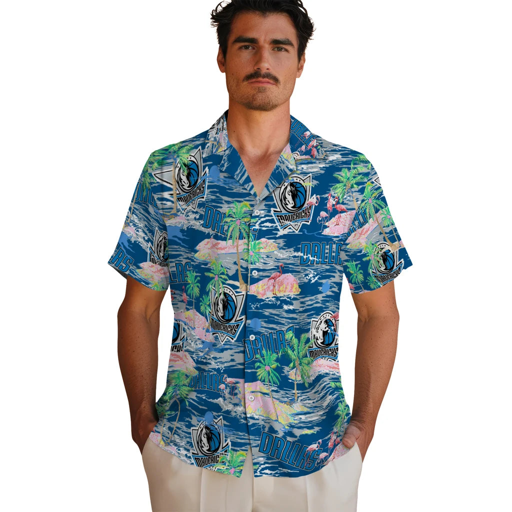 Dallas Mavericks Flamingo Retreat 2026 Hawaiian Shirt – Moonbestprint