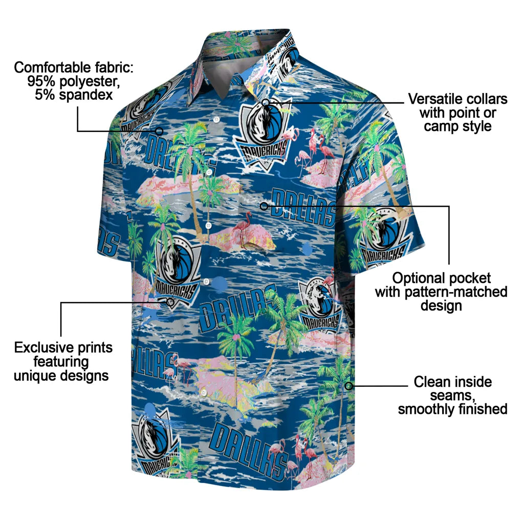 Dallas Mavericks Flamingo Retreat 2026 Hawaiian Shirt – Moonbestprint
