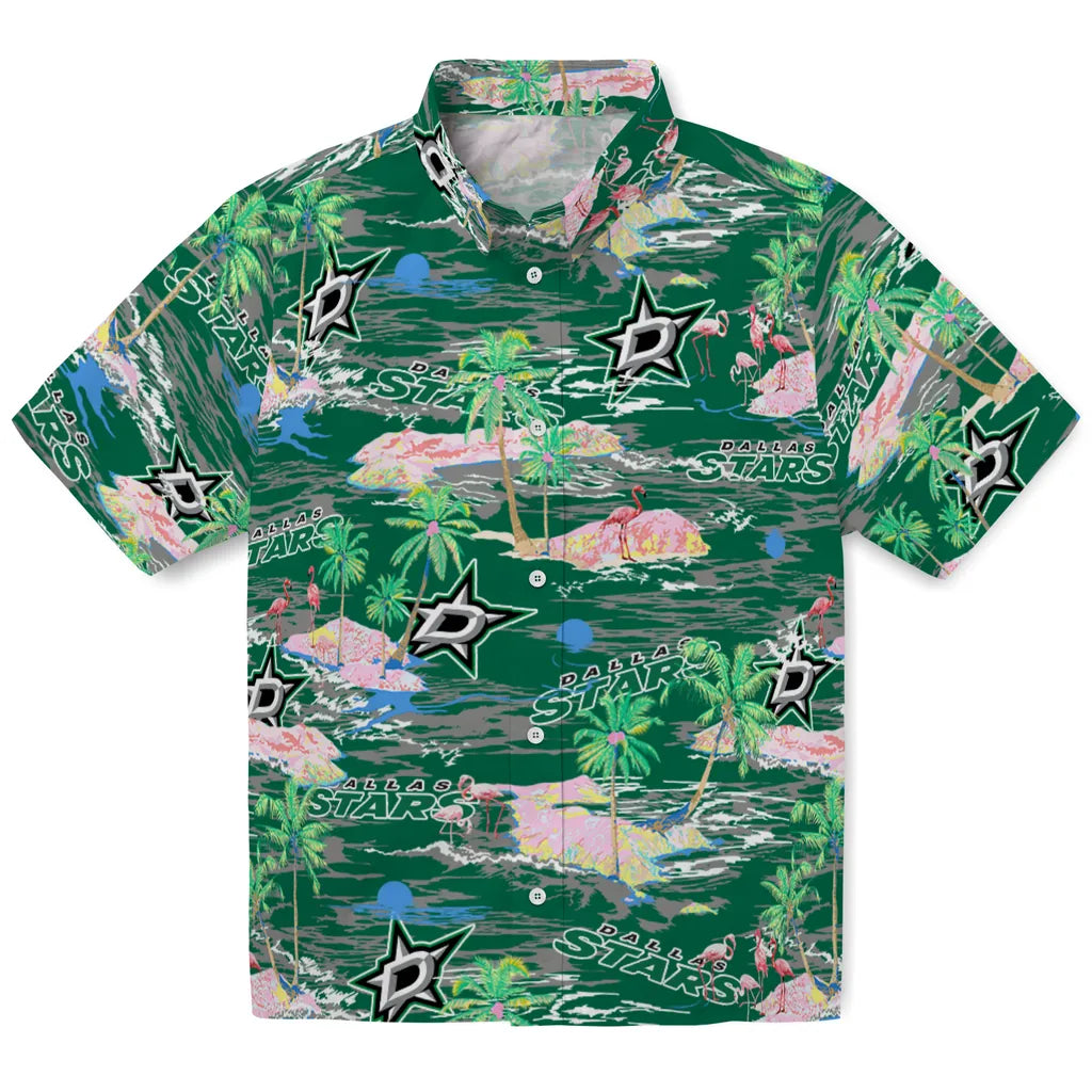 Dallas Stars Flamingo Retreat 2026 Hawaiian Shirt – Moonbestprint
