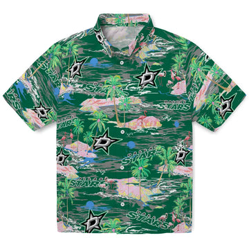 Dallas Stars Flamingo Retreat 2026 Hawaiian Shirt – Moonbestprint