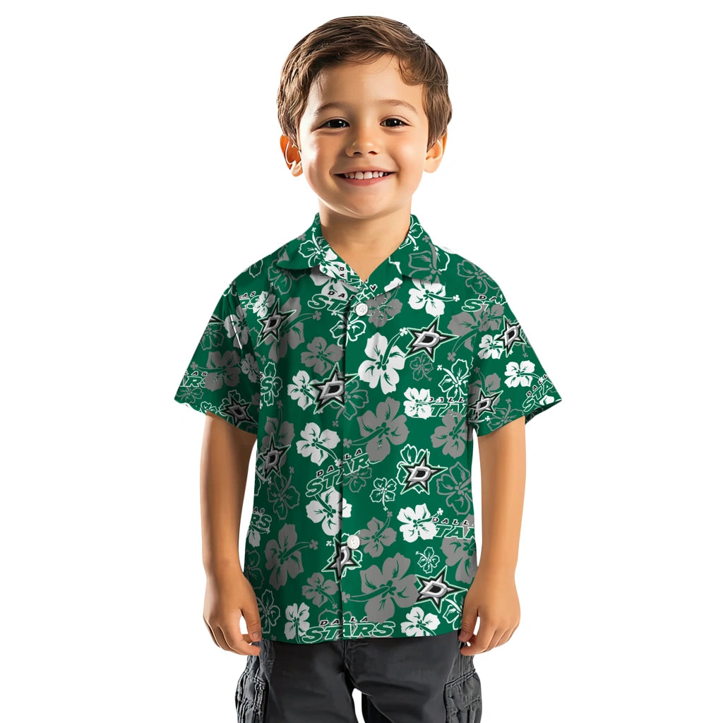 Dallas Stars Hibiscus Bloom Hawaiian Shirt – Moonbestprint