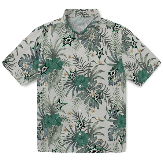 Dallas Stars Hawaiian Shirt - Hibiscus Designs | Moonbestprint