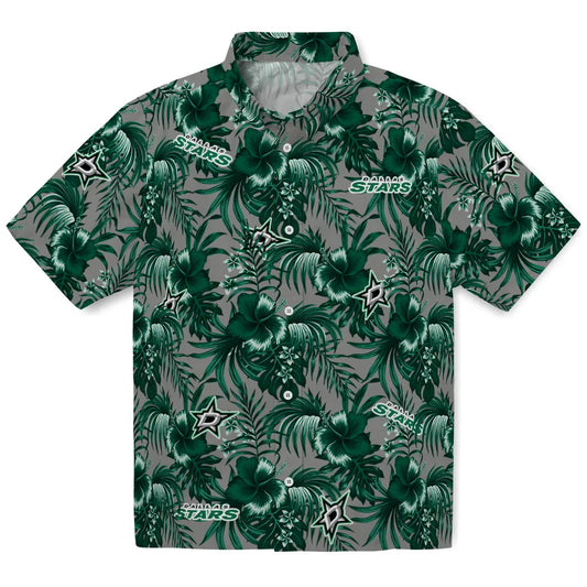 Dallas Stars Hawaiian Shirt - Hibiscus Exotic | Moonbestprint