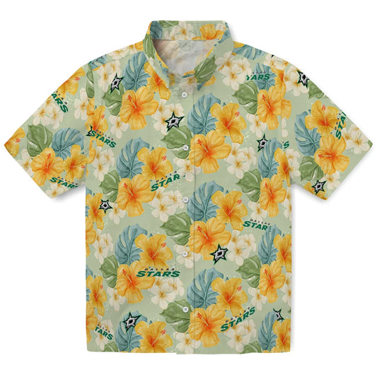 Dallas Stars Hawaiian Shirt - Hibiscus Mood | Moonbestprint