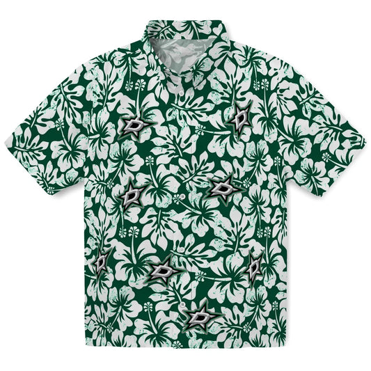 Dallas Stars Hawaiian Shirt - Hibiscus Motif | Moonbestprint