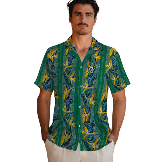 Dallas Stars Hawaiian Shirt - Paradise Vines | Moonbestprint