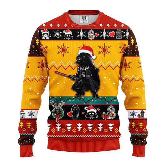 Darth Vader Cute Ugly Christmas Sweater Yellow 1 Amazing Gift Idea Thanksgiving Gift ? Usalast