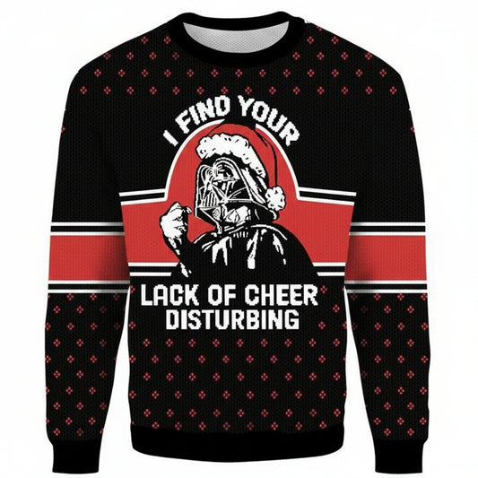 Darth Vader Star Wars I Find Your Lack of Cheer Disturbing Ugly 3D Xmas Sweater ? Usalast