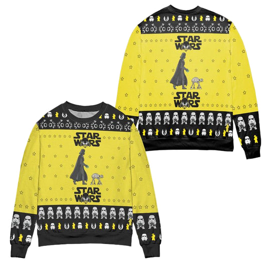 Darth Vader Walking Pet AT-AT Star Wars Ugly Christmas Sweater ? Usalast