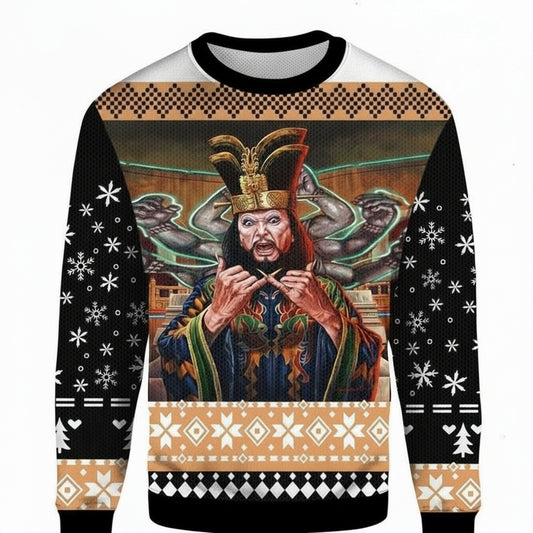 David Lo Pan Big Trouble in Little China Ugly 3D Christmas Sweater ? Usalast
