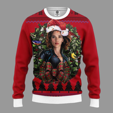 Black Widow Marvel Ugly Christmas Sweater Thanksgiving Gift ? Usalast