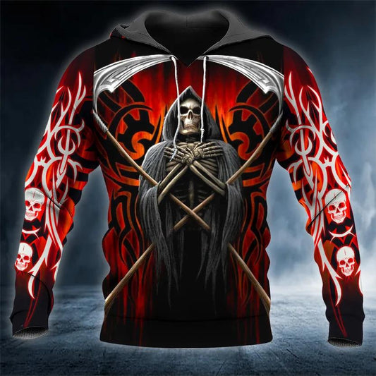 Death Note Skull 3D All Over Print Hoodie -Moonbestprint
