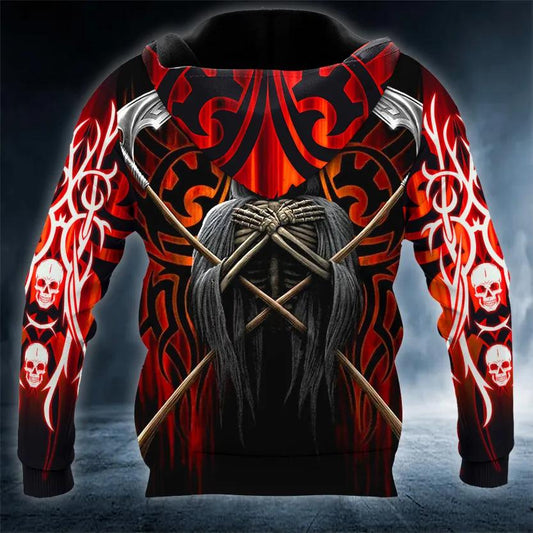 Death Note Skull 3D All Over Print Hoodie -Moonbestprint