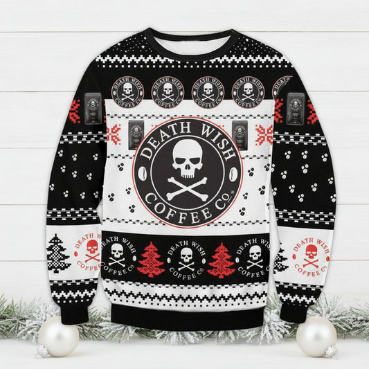 Death Wish Coffee Ugly Christmas Sweater 2022 ? Usalast