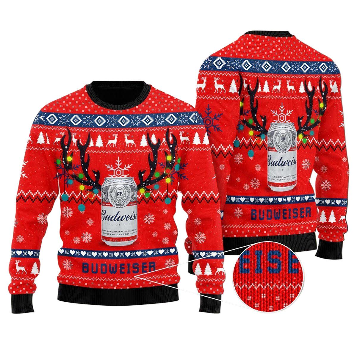 Deer Budweiser Ugly Sweater – Moonbestprint