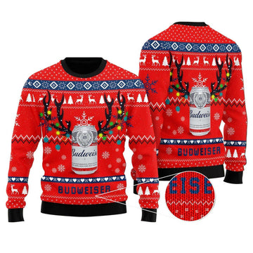 Deer Budweiser Ugly Sweater – Moonbestprint