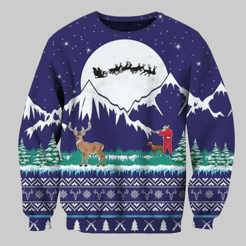 Deer Hunting Christmas Unisex 3D Ugly Christmas Sweater ? Usalast