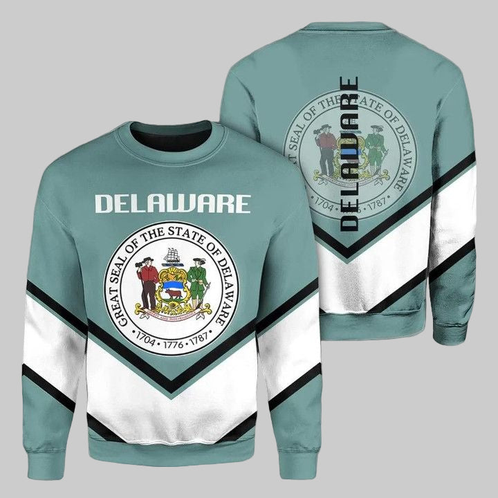 Delaware Coat Of Arms Sweater Lucian Style J5W ? Usalast