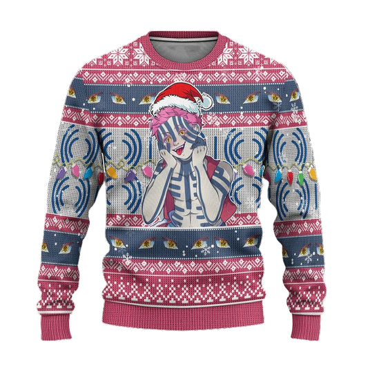Demon Slayer Akaza Anime Ugly Christmas Sweater Xmas Gift ? Usalast