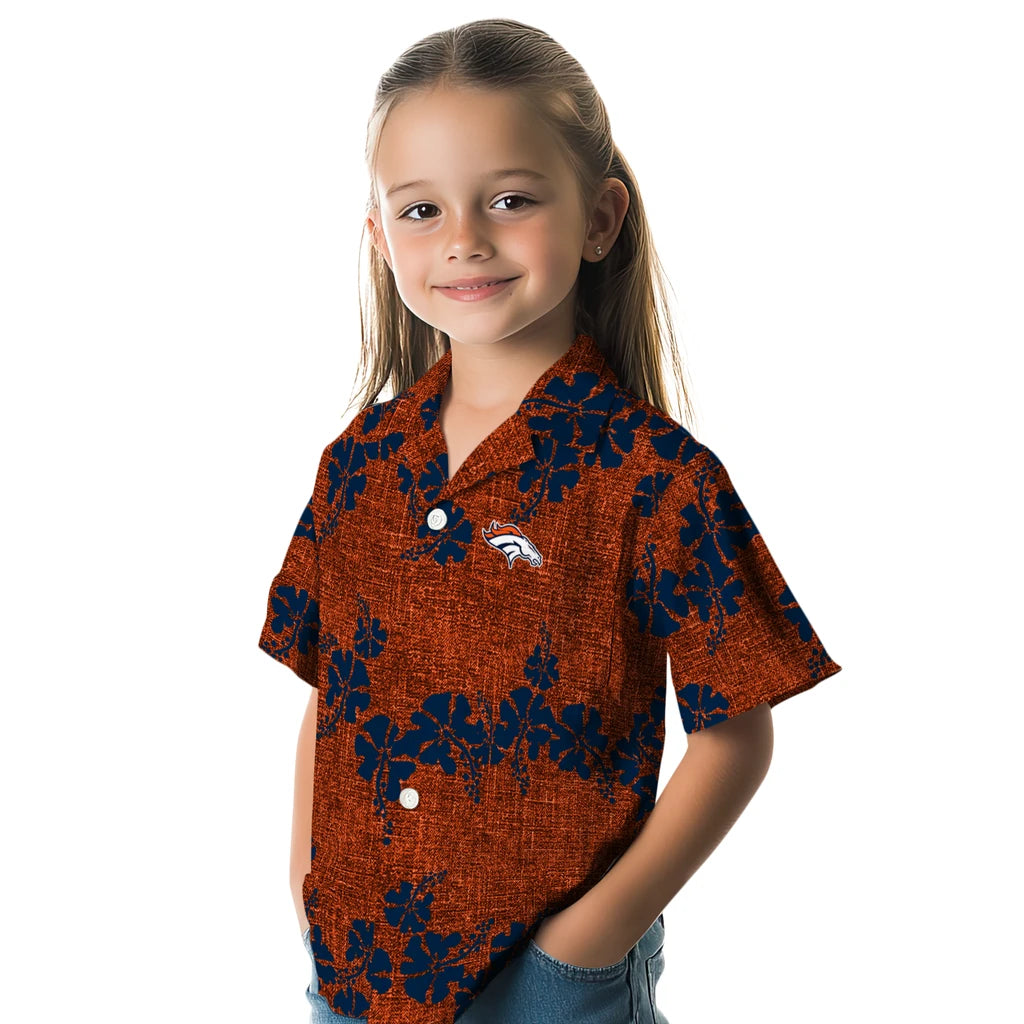 Denver Broncos Hawaiian Shirt - 50th State Flower | Moonbestprint