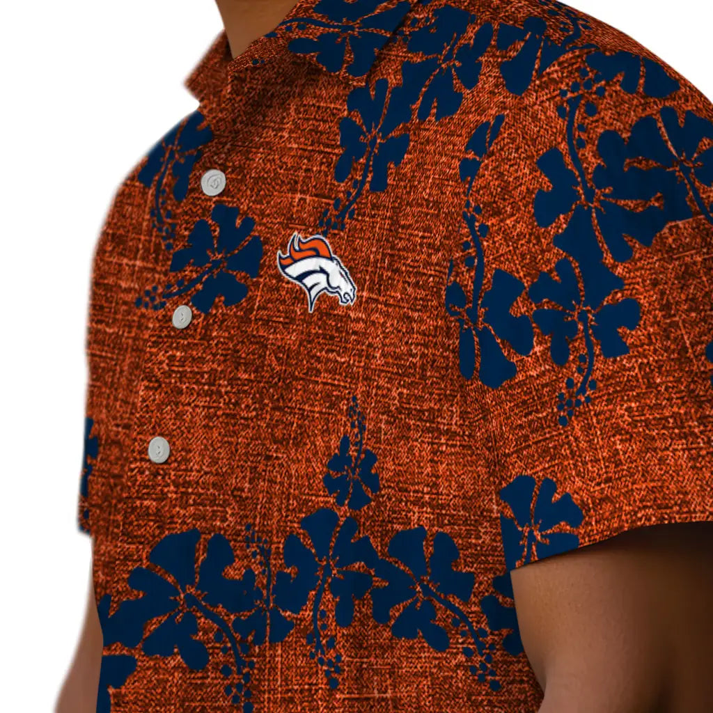 Denver Broncos Hawaiian Shirt - 50th State Flower | Moonbestprint
