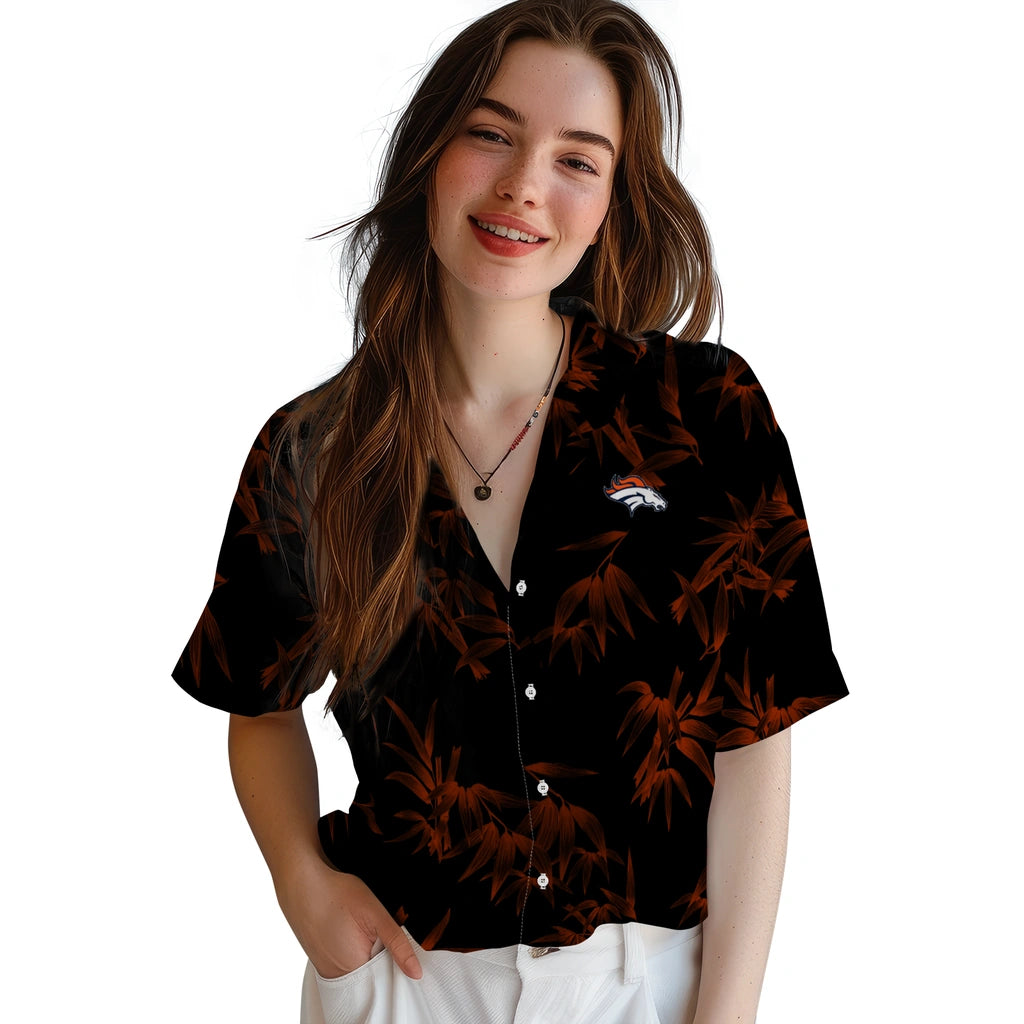Denver Broncos Hawaiian Shirt - Bamboo Branches | Moonbestprint