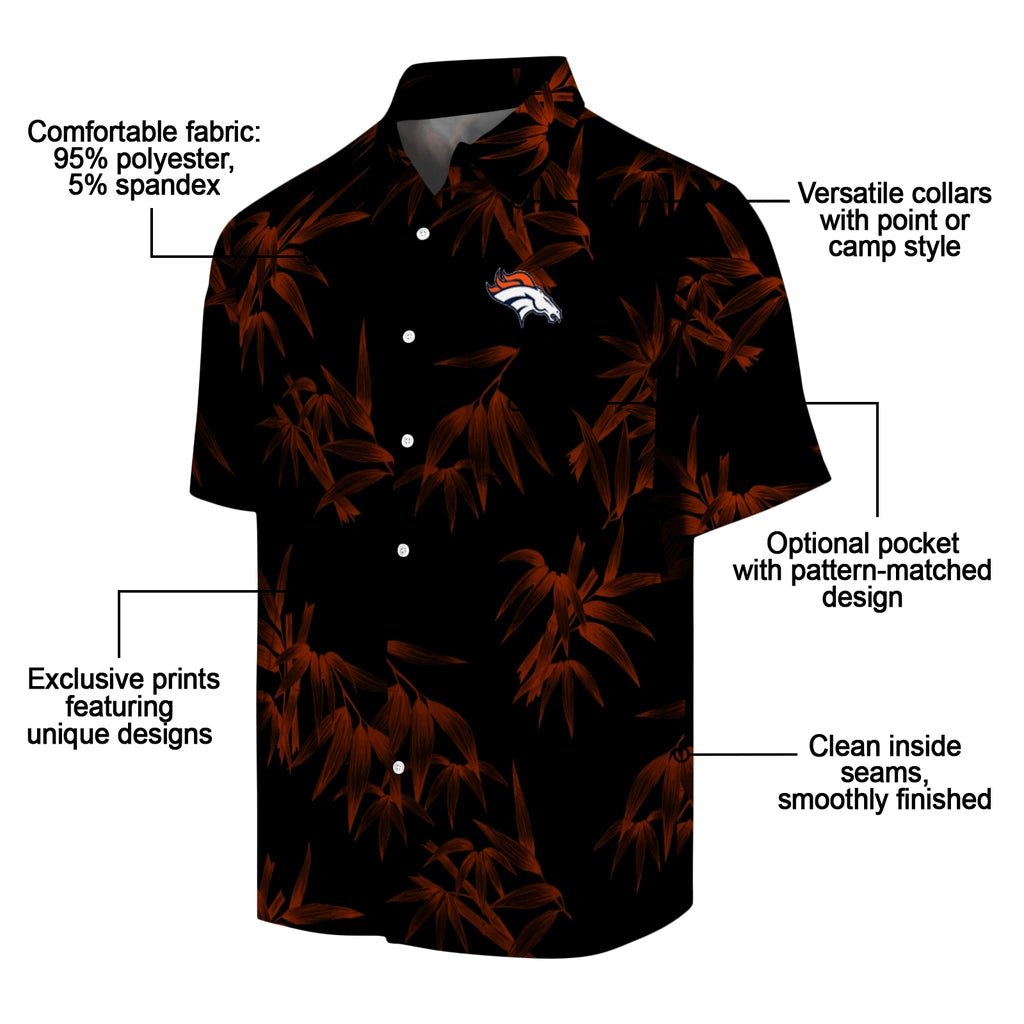 Denver Broncos Hawaiian Shirt - Bamboo Branches | Moonbestprint