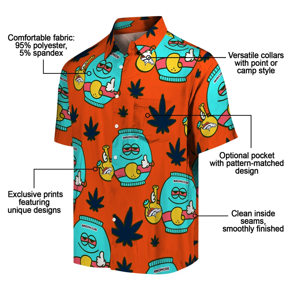 Denver Broncos Hawaiian Shirt - Chill Vibe | Moonbestprint