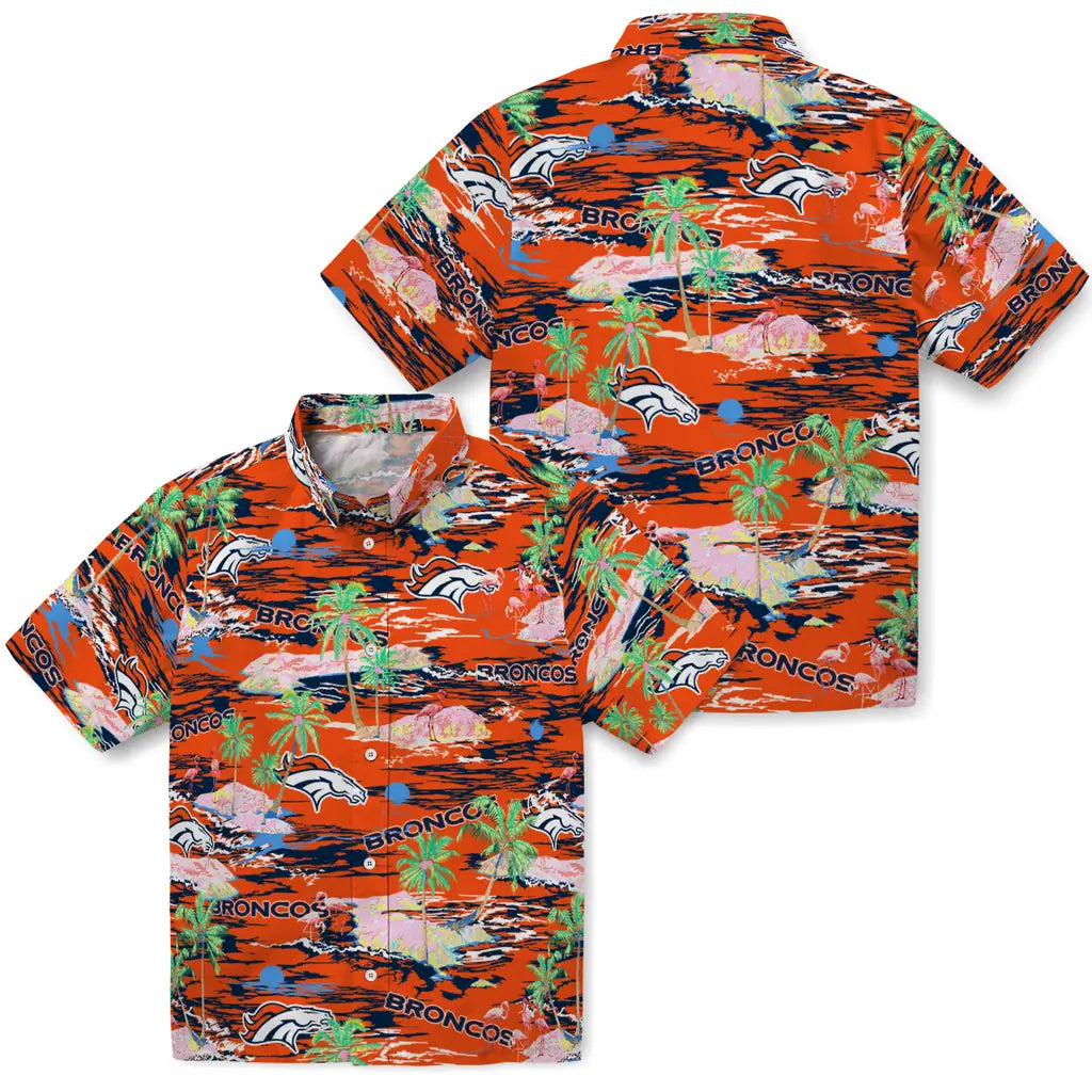 Denver Broncos Flamingo Retreat 2026 Hawaiian Shirt – Moonbestprint