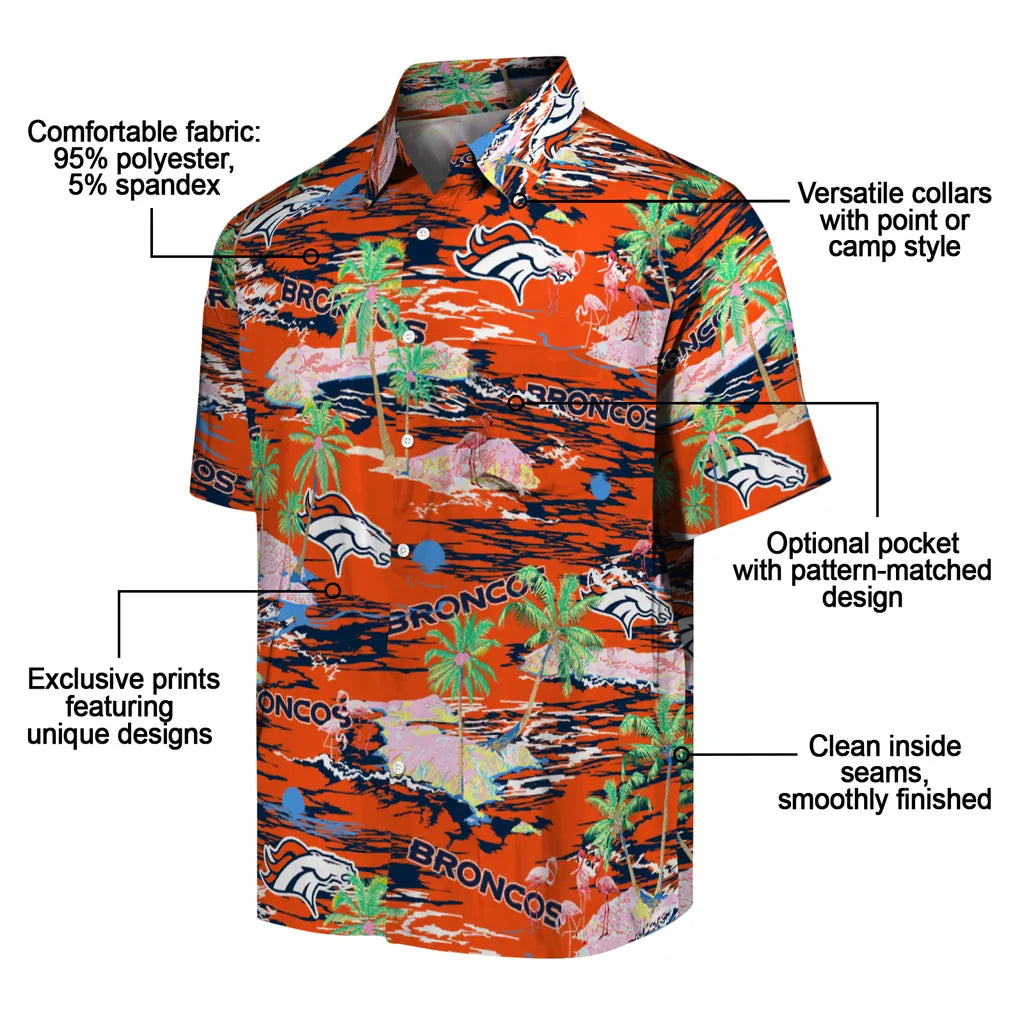 Denver Broncos Flamingo Retreat 2026 Hawaiian Shirt – Moonbestprint