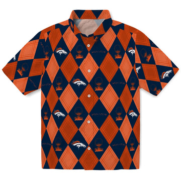 Denver Broncos Hawaiian Shirt - Golfing Plaid | Moonbestprint