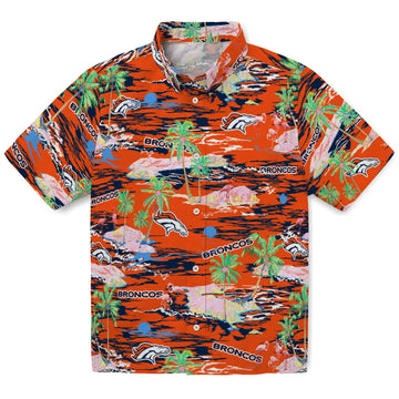 Denver Broncos Hawaiian Shirt - Hawaii Island | Moonbestprint