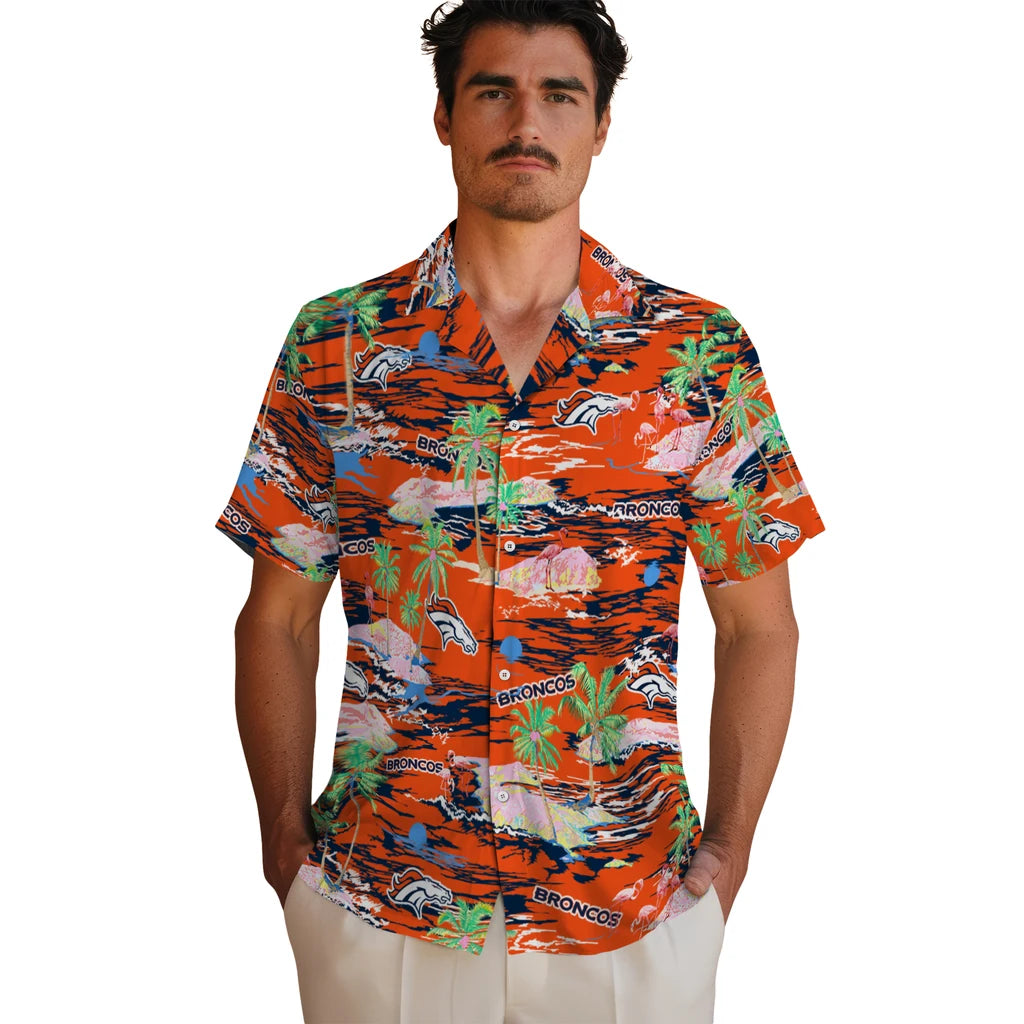 Denver Broncos Hawaiian Shirt - Hawaii Island | Moonbestprint