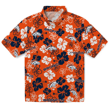 Denver Broncos Hibiscus Bloom Hawaiian Shirt – Moonbestprint