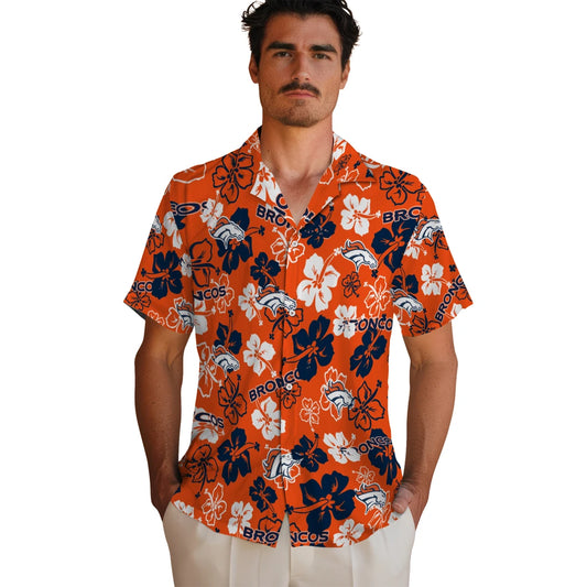 Denver Broncos Hibiscus Bloom Hawaiian Shirt – Moonbestprint