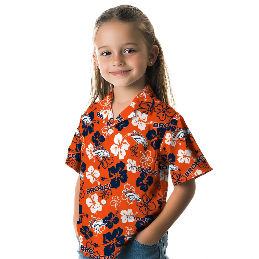 Denver Broncos Hibiscus Bloom Hawaiian Shirt – Moonbestprint